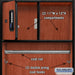 Salsbury 24" Wide Designer Wood Open Access Locker - 6 Feet High - 24 Inches Deep - Cherry - Black Electronic Locks - Sweatfully