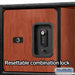 Salsbury 24" Wide Designer Wood Open Access Locker - 6 Feet High - 24 Inches Deep - Cherry - Black Resettable Locks - Sweatfully