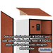 Salsbury 24" Wide Designer Wood Open Access Locker - 6 Feet High - 24 Inches Deep - Cherry - Black Resettable Locks - Sweatfully