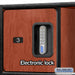 Salsbury 24" Wide Designer Wood Open Access Locker - 6 Feet High - 24 Inches Deep - Cherry - Silver Electronic Locks - Sweatfully