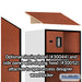 Salsbury 24" Wide Designer Wood Open Access Locker - 6 Feet High - 24 Inches Deep - Cherry - Silver Electronic Locks - Sweatfully