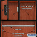 Salsbury 24" Wide Designer Wood Open Access Locker - 6 Feet High - 24 Inches Deep - Cherry - Silver Resettable Locks - Sweatfully
