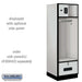 Salsbury 24" Wide Designer Wood Open Access Locker - 6 Feet High - 24 Inches Deep - Gray - Black Electronic Locks - Sweatfully
