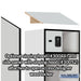 Salsbury 24" Wide Designer Wood Open Access Locker - 6 Feet High - 24 Inches Deep - Gray - Black Resettable Locks - Sweatfully