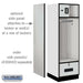 Salsbury 24" Wide Designer Wood Open Access Locker - 6 Feet High - 24 Inches Deep - Electronic Locks - Sweatfully