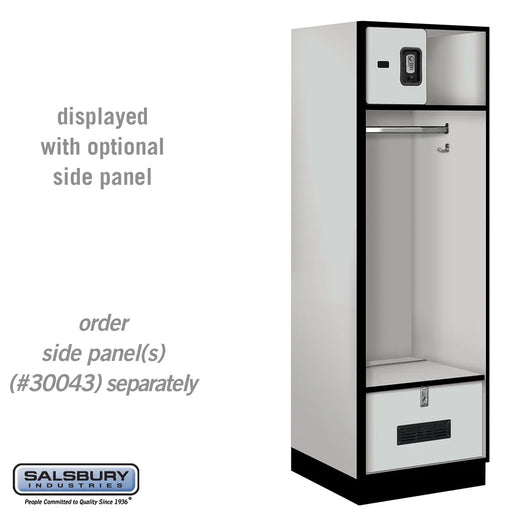 Salsbury 24" Wide Designer Wood Open Access Locker - 6 Feet High - 24 Inches Deep - Resettable Locks - Sweatfully