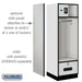 Salsbury 24" Wide Designer Wood Open Access Locker - 6 Feet High - 24 Inches Deep - Resettable Locks - Sweatfully