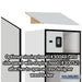 Salsbury 24" Wide Designer Wood Open Access Locker - 6 Feet High - 24 Inches Deep - Resettable Locks - Sweatfully