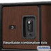 Salsbury 24" Wide Designer Wood Open Access Locker - 6 Feet High - 24 Inches Deep - Mahogany - Black Resettable Locks - Sweatfully