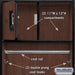 Salsbury 24" Wide Designer Wood Open Access Locker - 6 Feet High - 24 Inches Deep - Mahogany - Silver Resettable Locks - Sweatfully