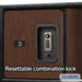 Salsbury 24" Wide Designer Wood Open Access Locker - 6 Feet High - 24 Inches Deep - Mahogany - Silver Resettable Locks - Sweatfully