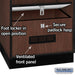 Salsbury 24" Wide Designer Wood Open Access Locker - 6 Feet High - 24 Inches Deep - Mahogany - Black Electronic Locks - Sweatfully
