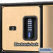 Salsbury 24" Wide Designer Wood Open Access Locker - 6 Feet High - 24 Inches Deep - Maple - Black Electronic Locks - Sweatfully