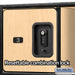 Salsbury 24" Wide Designer Wood Open Access Locker - 6 Feet High - 24 Inches Deep - Maple - Black Resettable Locks - Sweatfully
