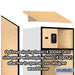 Salsbury 24" Wide Designer Wood Open Access Locker - 6 Feet High - 24 Inches Deep - Maple - Black Resettable Locks - Sweatfully