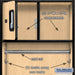 Salsbury 24" Wide Designer Wood Open Access Locker - 6 Feet High - 24 Inches Deep - Maple - Silver Electronic Locks - Sweatfully