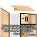 Salsbury 24" Wide Designer Wood Open Access Locker - 6 Feet High - 24 Inches Deep - Maple - Silver Electronic Locks - Sweatfully