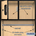 Salsbury 24" Wide Designer Wood Open Access Locker - 6 Feet High - 24 Inches Deep - Maple - Silver Resettable Locks - Sweatfully
