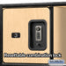Salsbury 24" Wide Designer Wood Open Access Locker - 6 Feet High - 24 Inches Deep - Maple - Silver Resettable Locks - Sweatfully