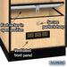 Salsbury 24" Wide Designer Wood Open Access Locker - 6 Feet High - 24 Inches Deep - Maple - Black Electronic Locks - Sweatfully
