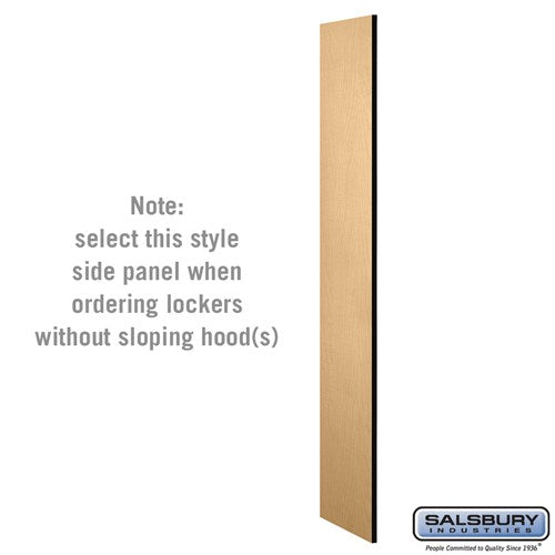 Salsbury Side Panel - for Open Access Designer Locker and Designer Gear Locker - 18 Inches Deep - with Sloping Hood