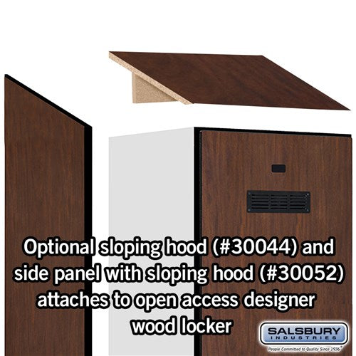 Salsbury Sloping Hood - for Open Access Designer Locker and Designer Gear Locker - 24 Inches Deep