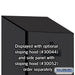 Salsbury 24" Wide Designer Wood Gear Locker - 6 Feet High - 24 Inches Deep - Black - Hasps - Sweatfully