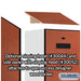 Salsbury 24" Wide Designer Wood Gear Locker - 6 Feet High - 24 Inches Deep - Cherry - Silver Electronic Locks - Sweatfully