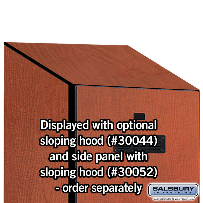 Salsbury 24" Wide Designer Wood Gear Locker - 6 Feet High - 24 Inches Deep - Cherry - Hasps - Sweatfully