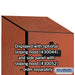 Salsbury 24" Wide Designer Wood Gear Locker - 6 Feet High - 24 Inches Deep - Cherry - Hasps - Sweatfully