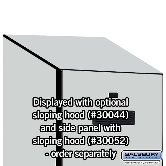 Salsbury 24" Wide Designer Wood Gear Locker - 6 Feet High - 24 Inches Deep - Gray - Hasps - Sweatfully