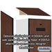 Salsbury 24" Wide Designer Wood Gear Locker - 6 Feet High - 24 Inches Deep - Mahogany - Black Resettable Locks - Sweatfully