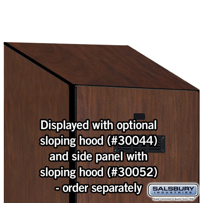 Salsbury 24" Wide Designer Wood Gear Locker - 6 Feet High - 24 Inches Deep - Mahogany - Hasps - Sweatfully