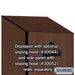 Salsbury 24" Wide Designer Wood Gear Locker - 6 Feet High - 24 Inches Deep - Mahogany - Hasps - Sweatfully