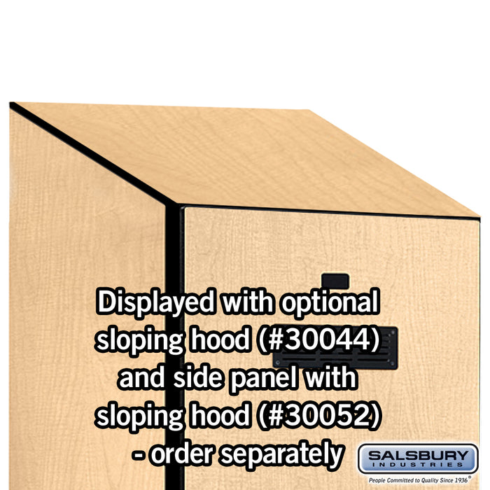 Salsbury 24" Wide Designer Wood Gear Locker - 6 Feet High - 24 Inches Deep - Maple - Hasps - Sweatfully