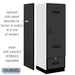Salsbury 24" Wide Designer Wood Gear Locker - 6 Feet High - 24 Inches Deep - Black - Black Electronic Locks - Sweatfully