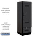 Salsbury 24" Wide Designer Wood Gear Locker - 6 Feet High - 24 Inches Deep - Black - Black Resettable Locks - Sweatfully