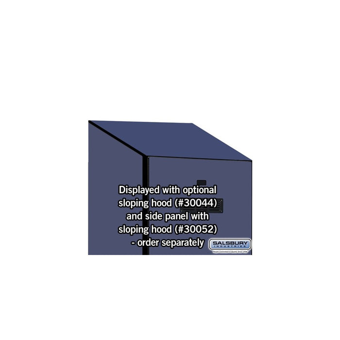 Salsbury 24" Wide Designer Wood Gear Locker - 6 Feet High - 24 Inches Deep - Blue - Black Resettable Locks - Sweatfully