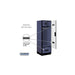 Salsbury 24" Wide Designer Wood Gear Locker - 6 Feet High - 24 Inches Deep - Blue - Silver Electronic Locks - Sweatfully