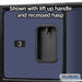 Salsbury 24" Wide Designer Wood Gear Locker - 6 Feet High - 24 Inches Deep - Blue - Silver Resettable Locks - Sweatfully