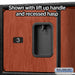 Salsbury 24" Wide Designer Wood Gear Locker - 6 Feet High - 24 Inches Deep - Cherry - Black Resettable Locks - Sweatfully