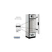 Salsbury 24" Wide Designer Wood Gear Locker - 6 Feet High - 24 Inches Deep - Gray - Black Resettable Locks - Sweatfully