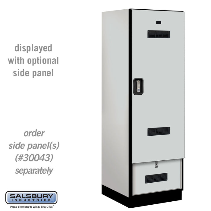 Salsbury 24" Wide Designer Wood Gear Locker - 6 Feet High - 24 Inches Deep - Electronic Locks - Sweatfully