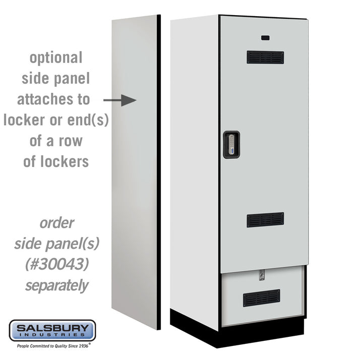 Salsbury 24" Wide Designer Wood Gear Locker - 6 Feet High - 24 Inches Deep - Electronic Locks - Sweatfully