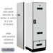 Salsbury 24" Wide Designer Wood Gear Locker - 6 Feet High - 24 Inches Deep - Electronic Locks - Sweatfully