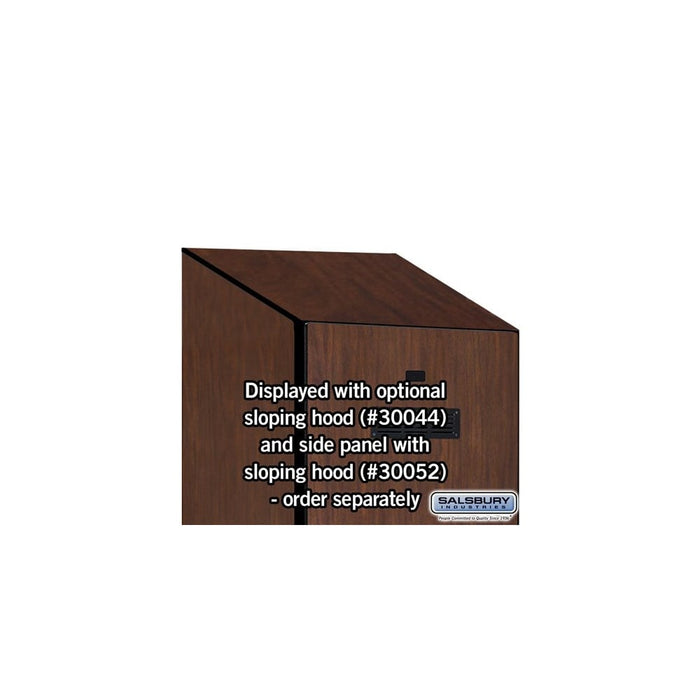 Salsbury 24" Wide Designer Wood Gear Locker - 6 Feet High - 24 Inches Deep - Mahogany - Silver Electronic Locks - Sweatfully