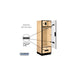 Salsbury 24" Wide Designer Wood Gear Locker - 6 Feet High - 24 Inches Deep - Maple - Black Electronic Locks - Sweatfully
