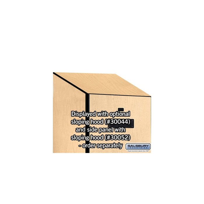 Salsbury 24" Wide Designer Wood Gear Locker - 6 Feet High - 24 Inches Deep - Maple - Black Electronic Locks - Sweatfully