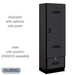 Salsbury 24" Wide Designer Wood Gear Locker - 6 Feet High - 18 Inches Deep - Black - Hasps - Sweatfully
