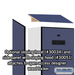 Salsbury 24" Wide Designer Wood Gear Locker - 6 Feet High - 18 Inches Deep - Blue - Hasps - Sweatfully